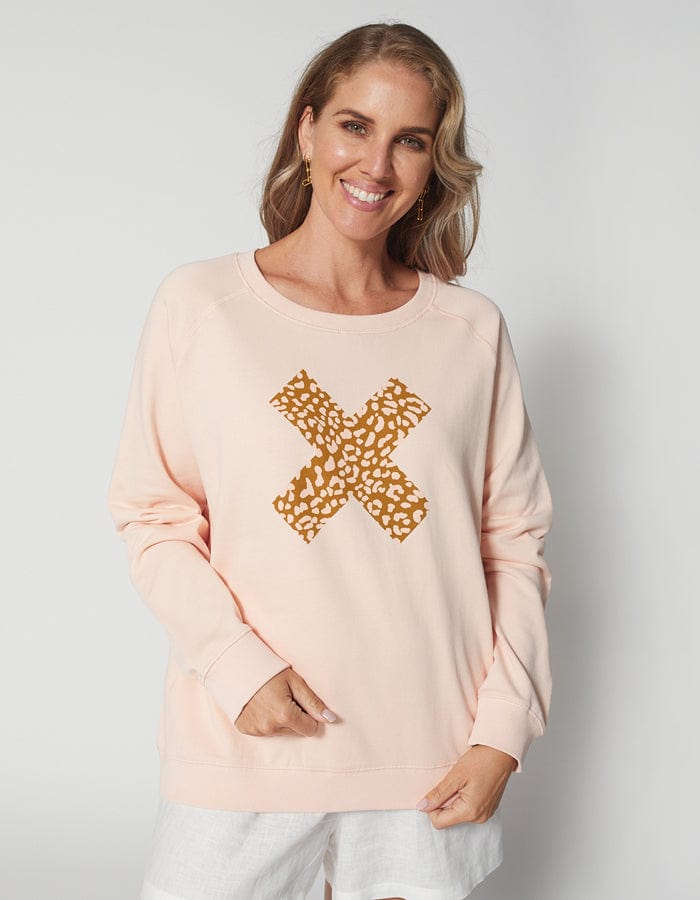 Stella + Gemma | Sweater | Blush Bronze Safari Cross
