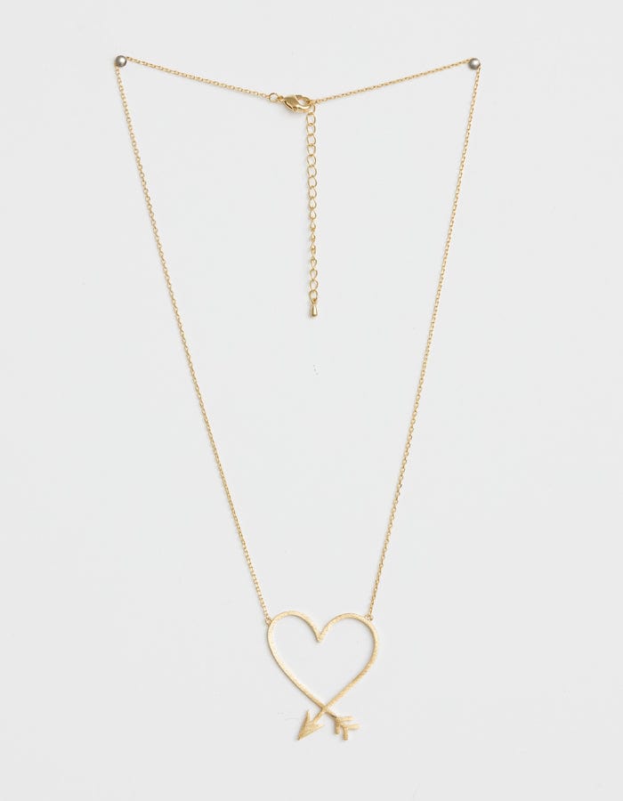 Stella + Gemma | Necklace | Gold Heart and Arrow