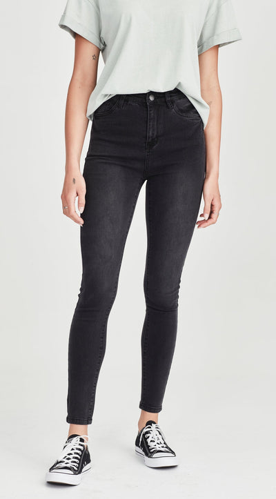 Junkfood Jeans | Bowie Ankle Grazer | Charcoal