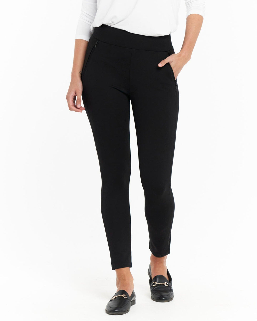 Betty Basics Piscilla Ponte Legging Black Fix Fashion