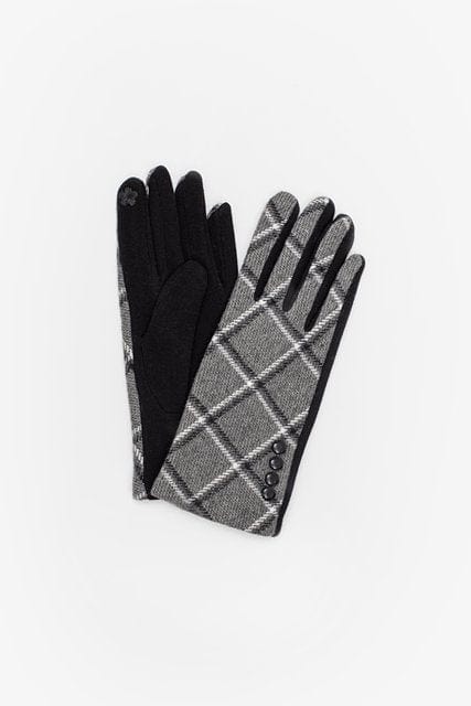 Antler | Gloves | Grey with Buttons