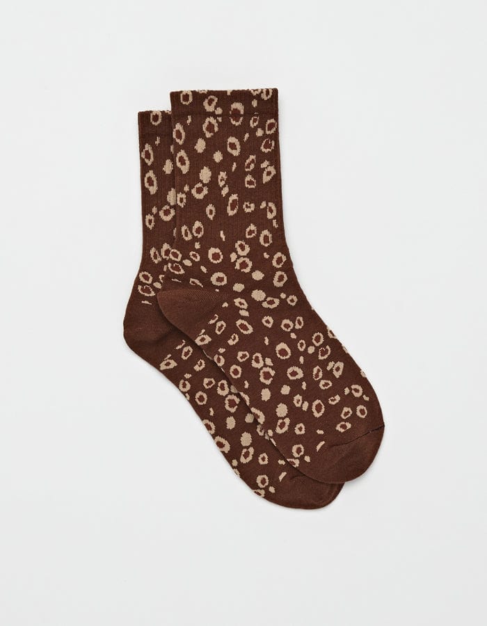 Stella + Gemma | Socks | Cheetah Chocolate