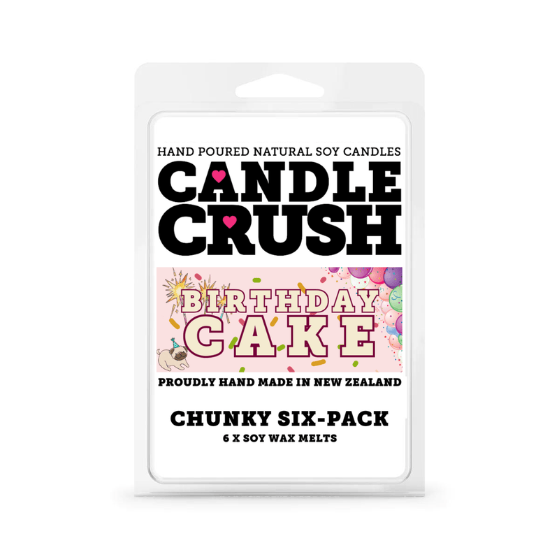 Candle Crush | Birthday Cake - Chunky 6 Pack Soy Max Melts