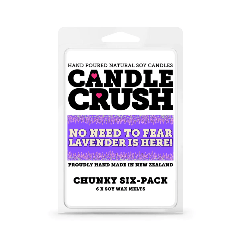 Candle Crush | No need to Fear Lavender is Here - Chunky 6 Pack Soy Max Melts