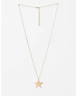 Stella + Gemma | Long Chain w/Star Necklace | Gold