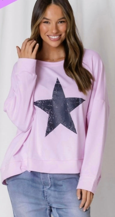 Love Lily The Label | Sadie Sweater | Pink/Black