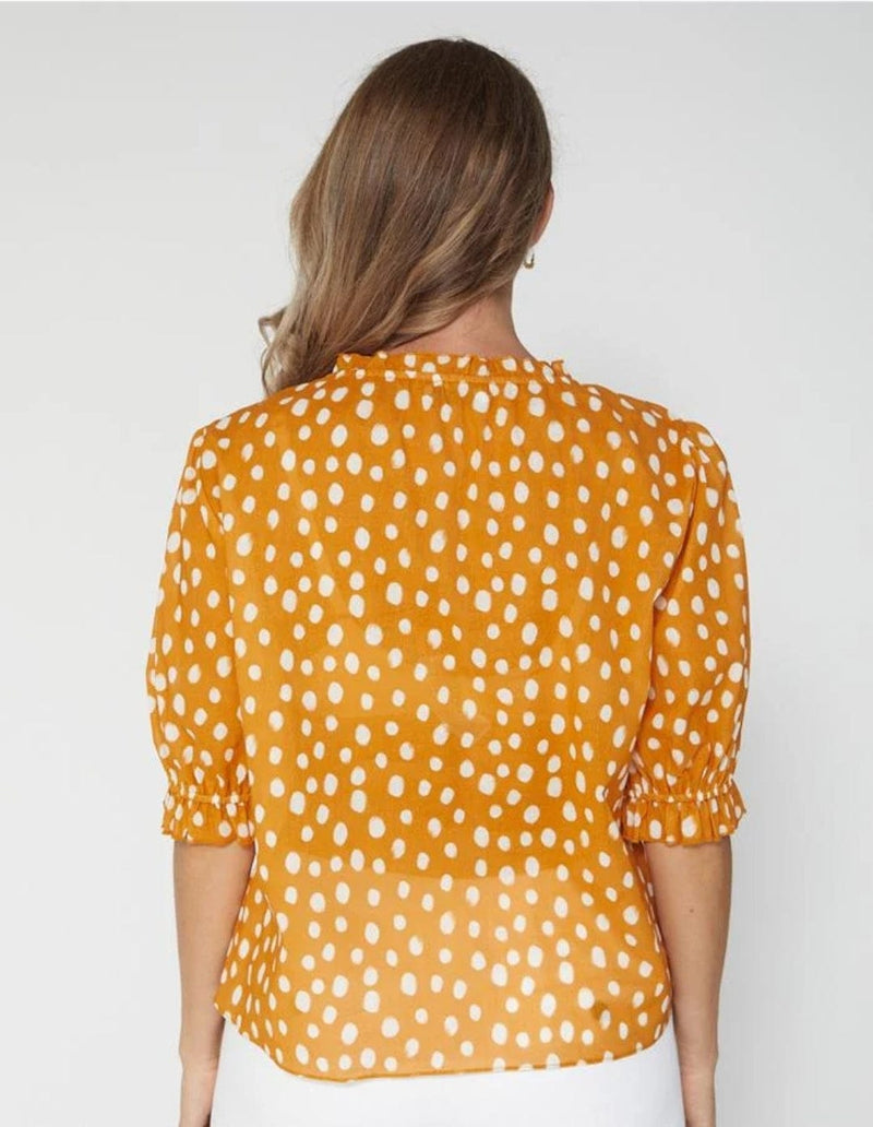 Stella + Gemma | Willow Top | Peach Spots