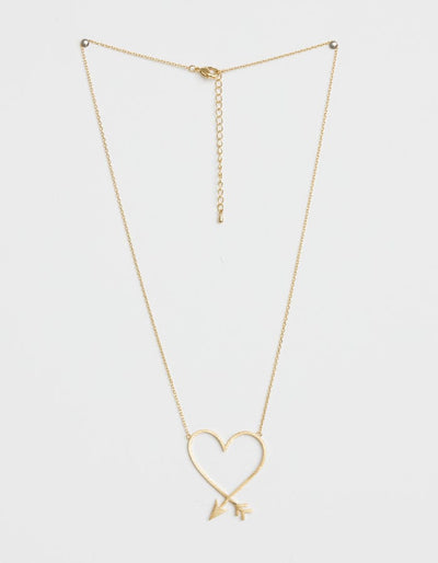 Stella + Gemma | Necklace | Gold Heart and Arrow