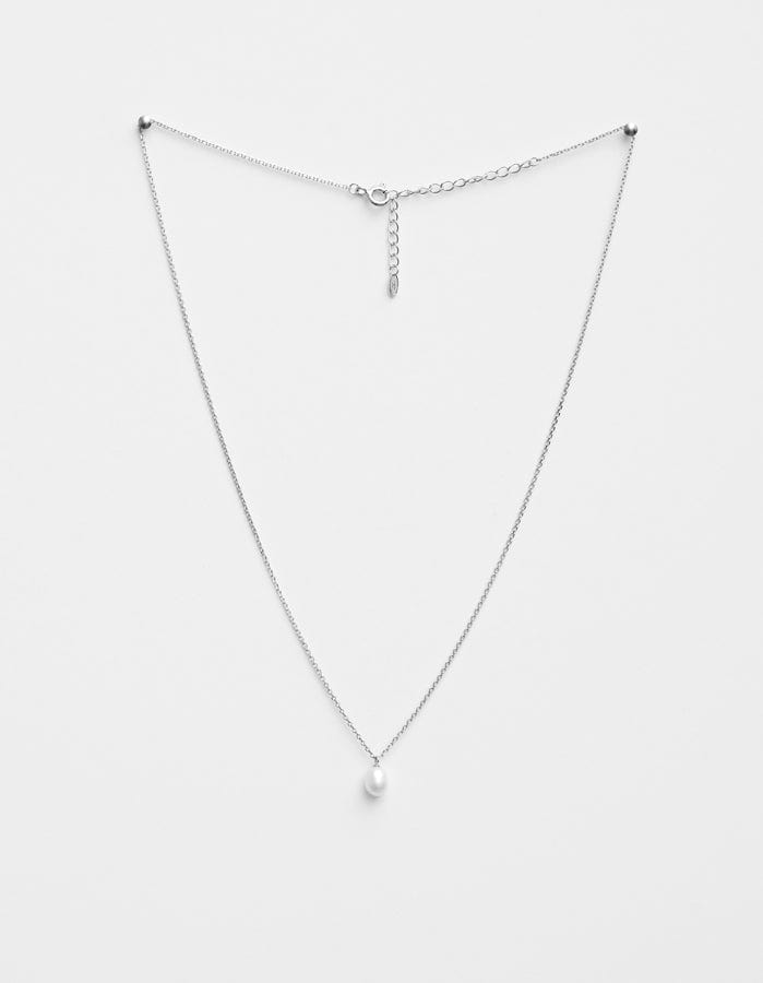 Stella + Gemma | Necklace | Silver Pearl Pendant