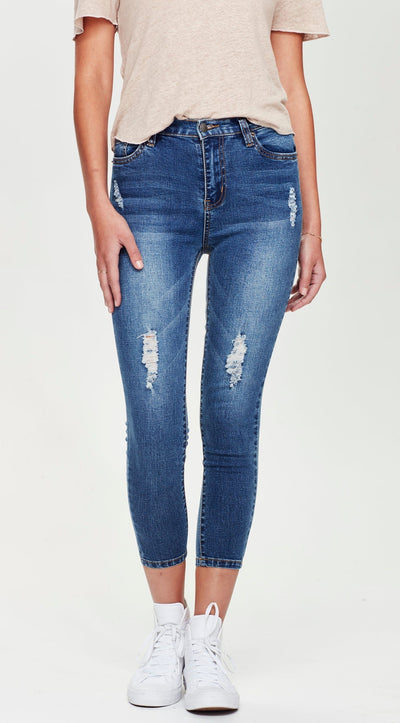Junkfood Jeans | Aimee Short Stuff | Blue
