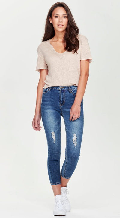 Junkfood Jeans | Aimee Short Stuff | Blue
