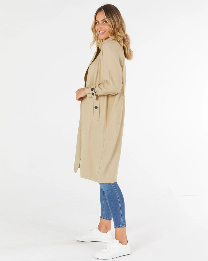 Betty Basics | Elle Trench Coat | Biscuit