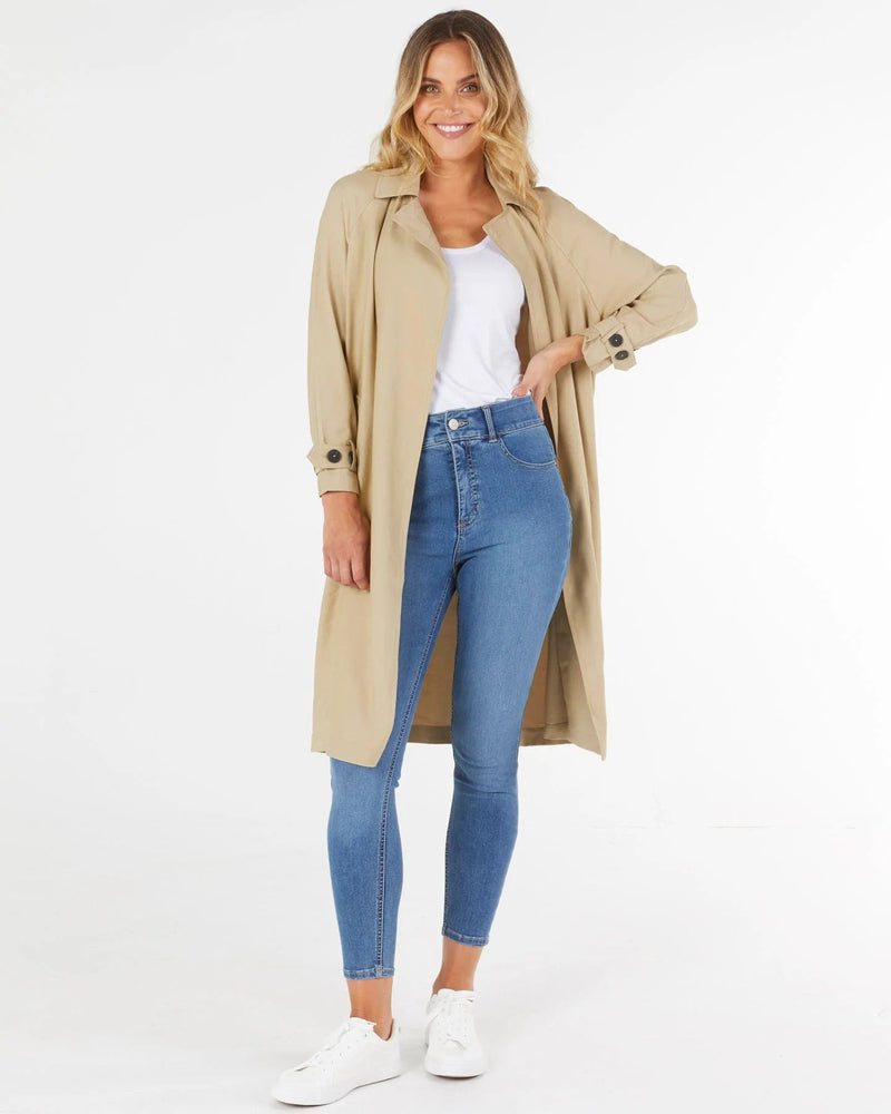 Betty Basics | Elle Trench Coat | Biscuit