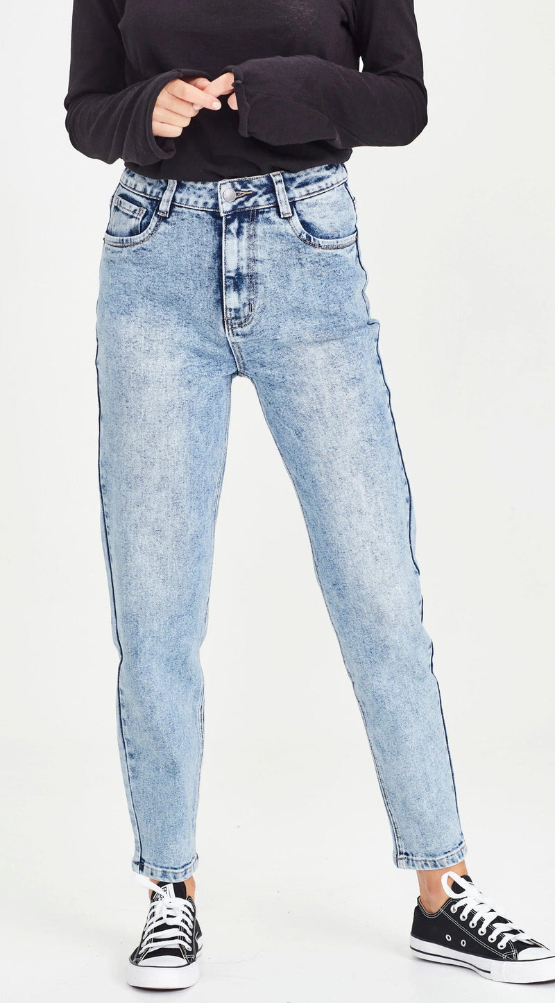 Junkfood Jeans | Connie Jean | Acid Wash Blue