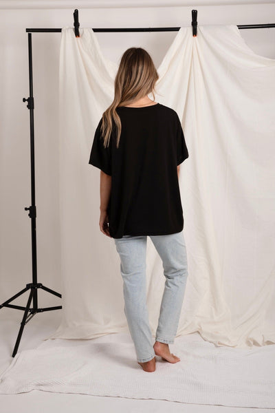 Love Lily The Label | Aint Laurent Tee | Black