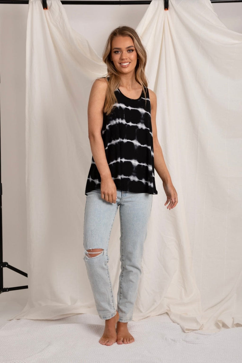 Love Lily The Label | Everyday Essential Tie-Dye Modal Cami | Black