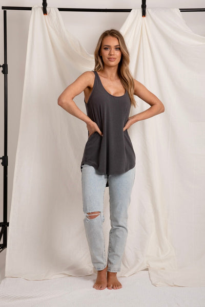 Love Lily The Label | Everyday Essential Modal Cami | Charcoal