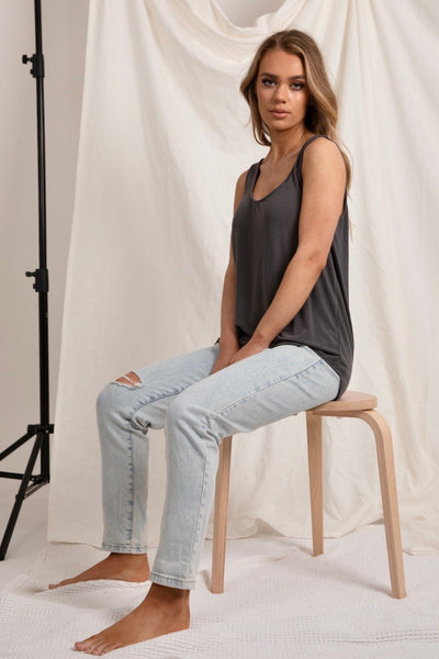 Love Lily The Label | Everyday Essential Modal Cami | Charcoal