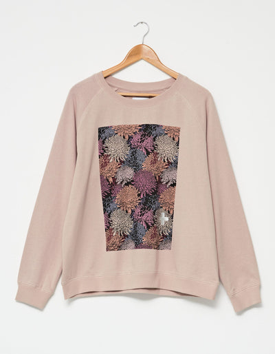 Stella + Gemma |  Girlfriend Sweater | Mushroom Floral