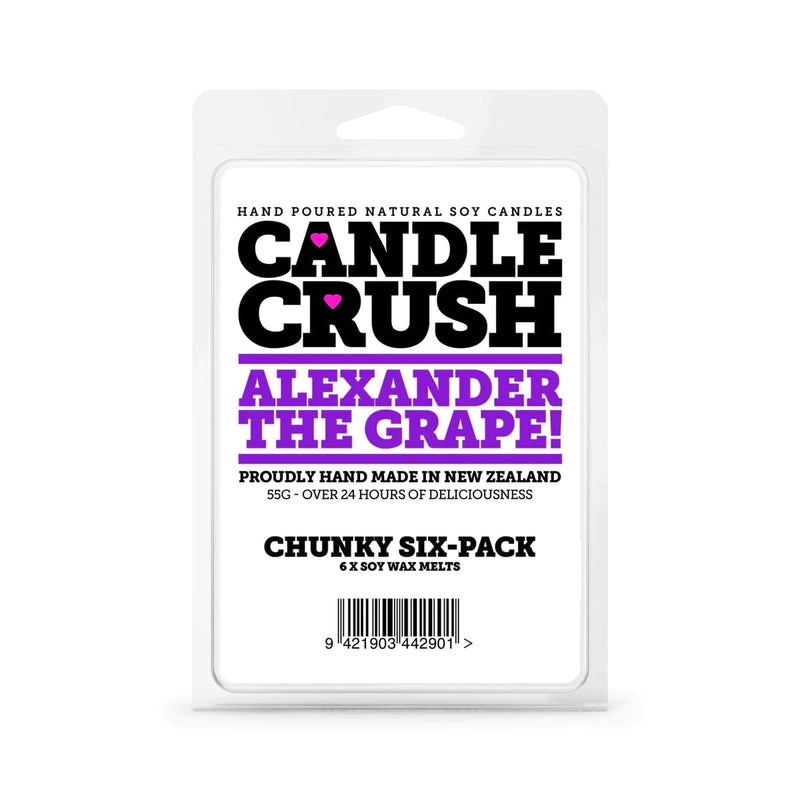 Candle Crush | Alexander The Grape! - Chunky 6 Pack Soy Max Melts